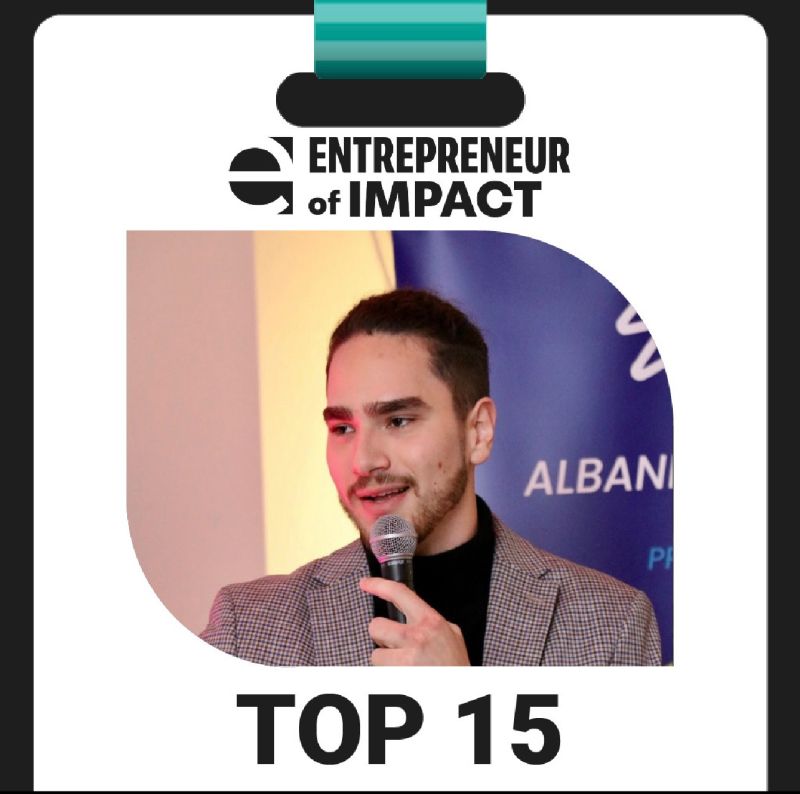Tristan Gross - Top 15 Entrepreneur of Impact 2025 award