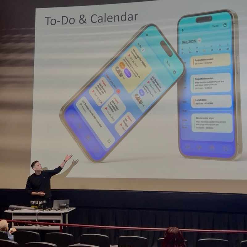 The Let's Go App to-do and calendar feature slide